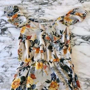 June & Hudson Floral Wrap Midi Dress